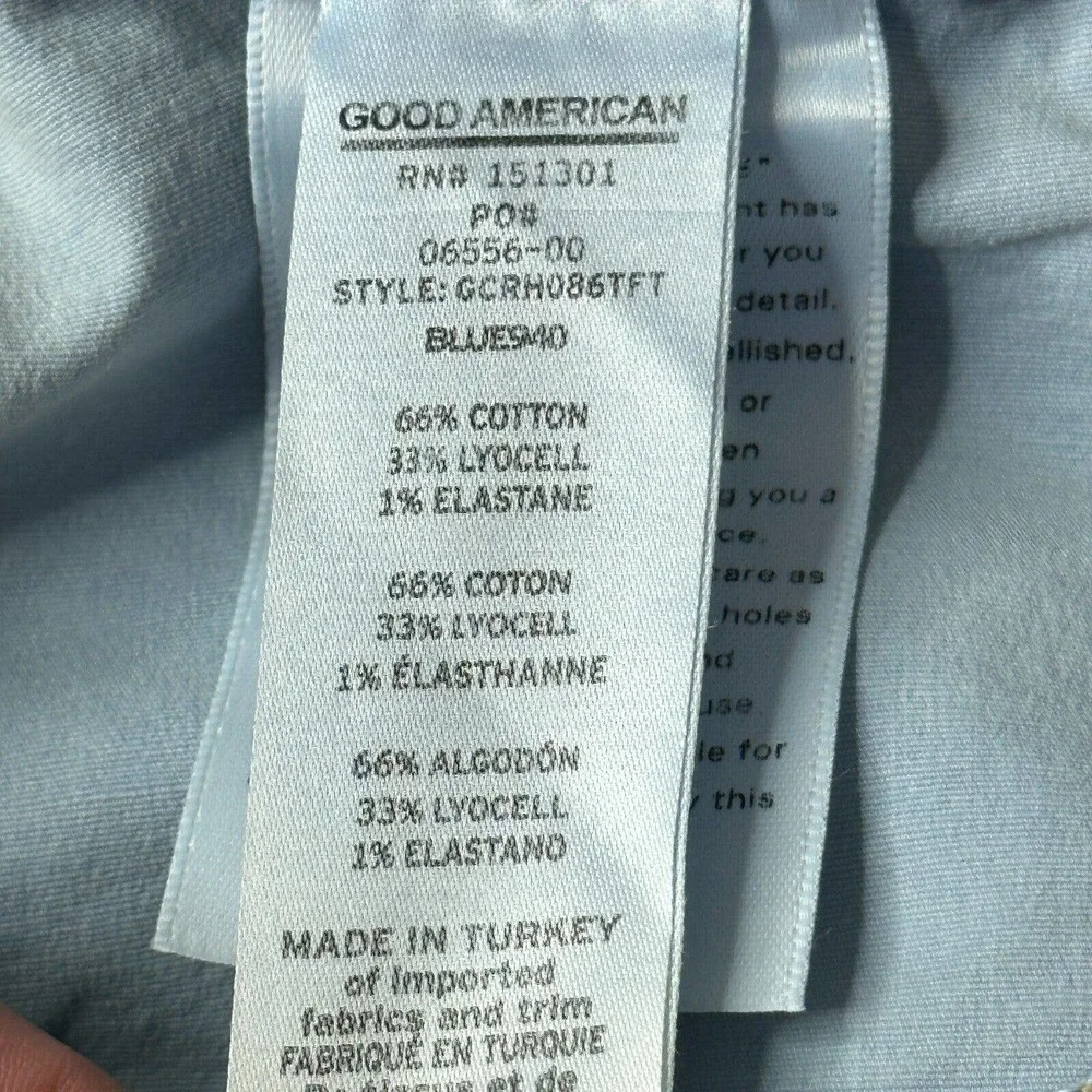 Good American Good Classic Jeans High Rise Skinnyish Fit Women’s 4/27 Blue NWT - Picture 11 of 12